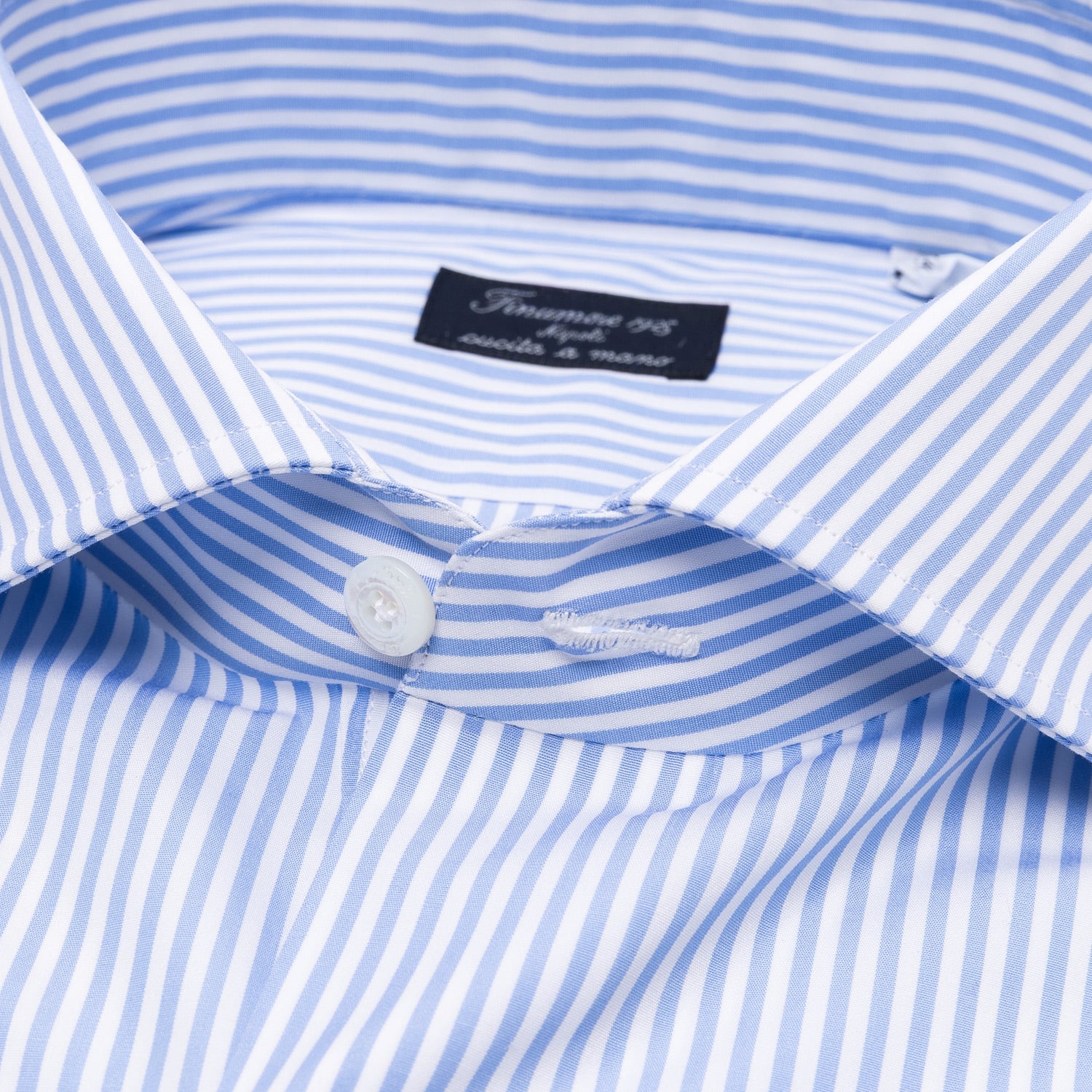 Gestreiftes Hemd aus reiner Baumwolle "Poplin Alumo" - Collo Eduardo